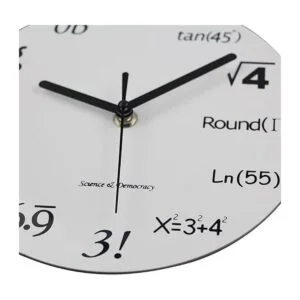 Reloj de pared Timelike Matemáticas reloj de pared único