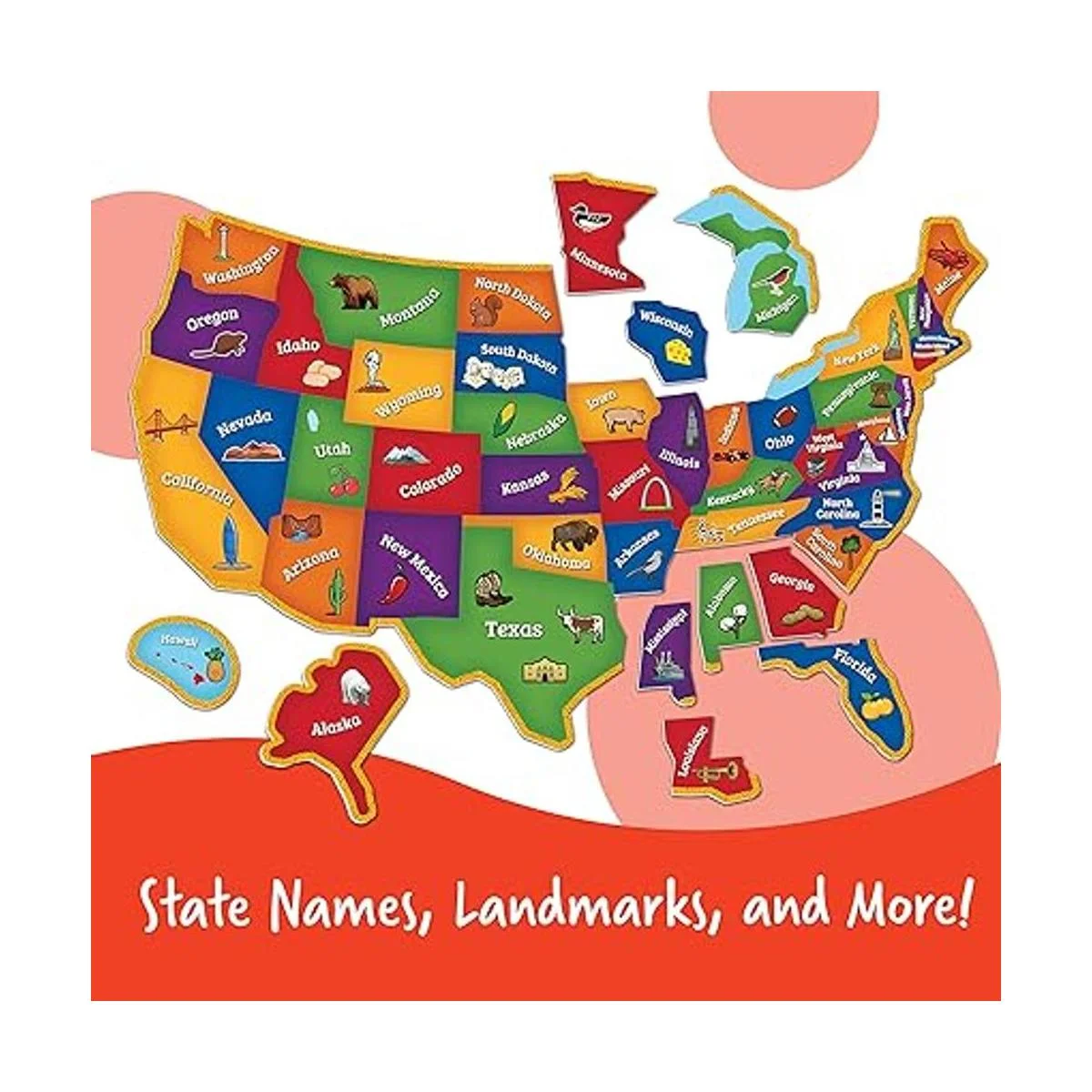 Learning Resources Mapa magnético de Estados Unidos_3