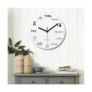 Reloj de pared Timelike Matemáticas reloj de pared único