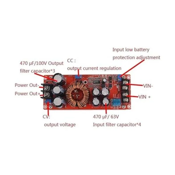 Aideepen Convertidor de corriente de 1200 W 20 A CC para_3