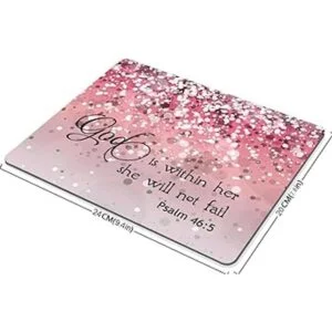 Smooffly Alfombrilla de ratón con diseño de purpurina con_2