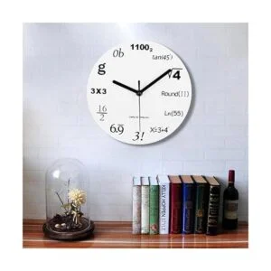 Reloj de pared Timelike Matemáticas reloj de pared único