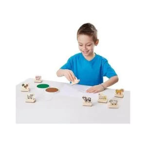 Mi primer juego de sellos de madera animales de granja_3