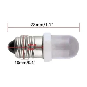 GutReise 10 bombillas LED de 3 V con rosca E10 10 bases_4