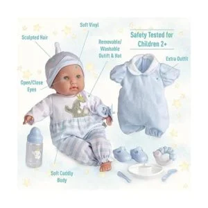 Muñeca de bebé realista de cuerpo suave de 15 pulgadas con_3