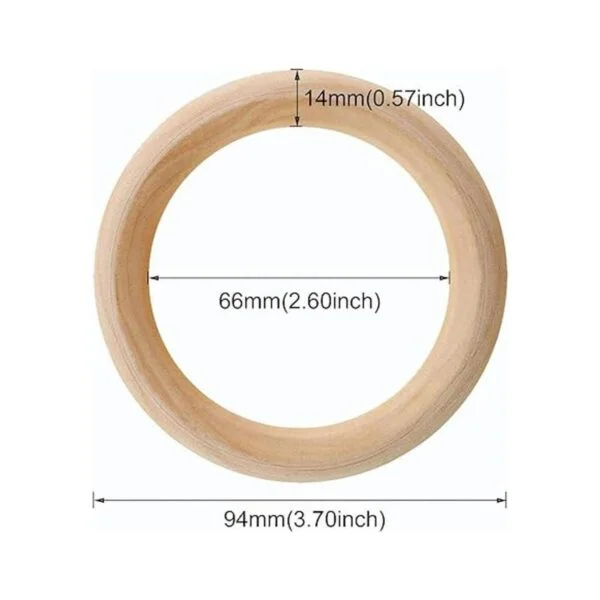 Penta ngel 5pcs madera natural de Unfinished de 37_2