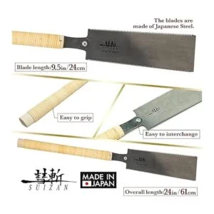 Suizan Ryoba japonés doble filo Sierra de mano_2