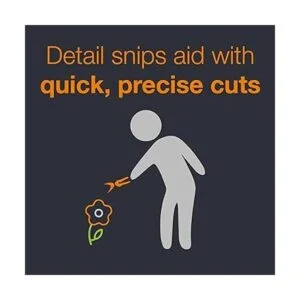 Fiskars Tijera pequeña con micropunta y mango suave