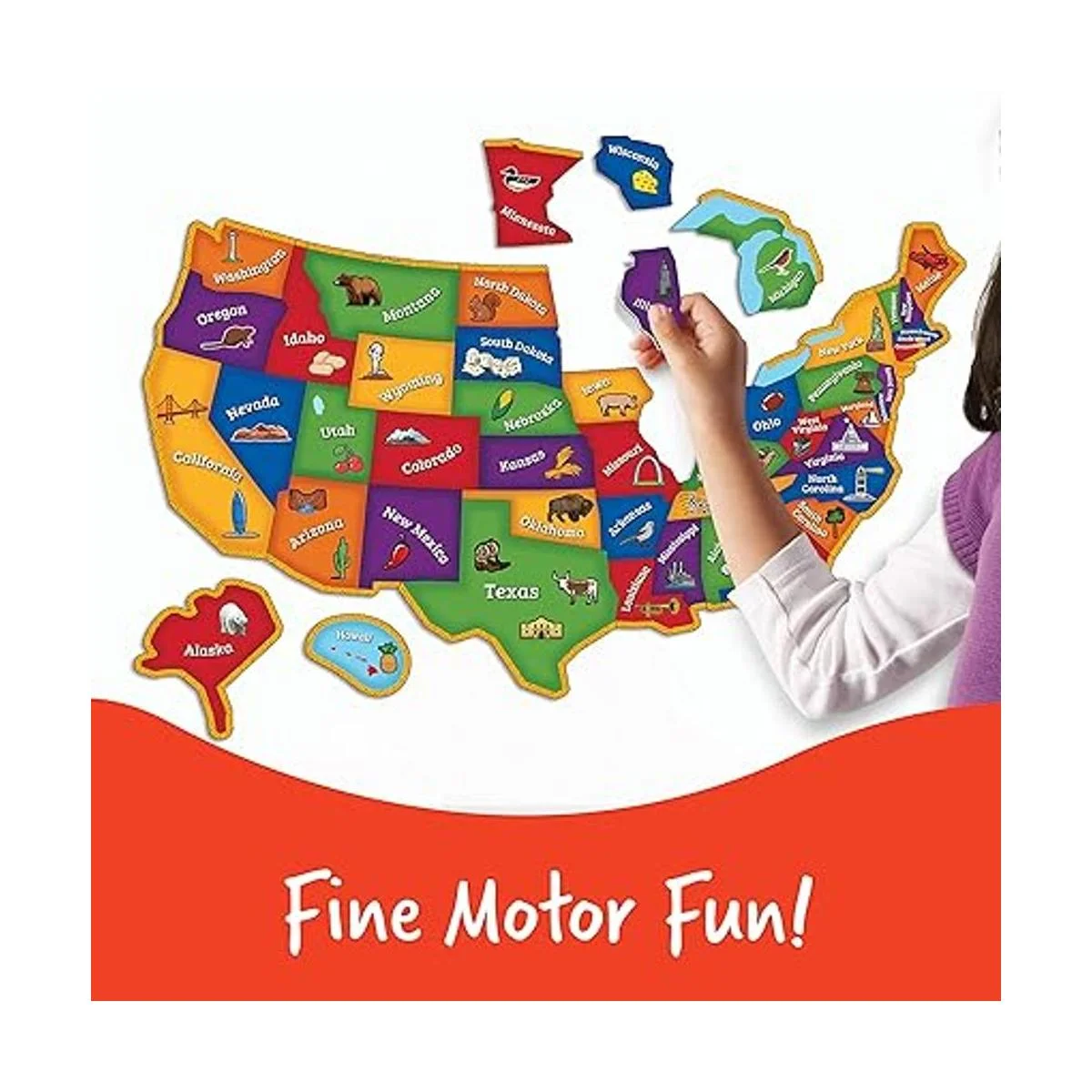 Learning Resources Mapa magnético de Estados Unidos_5