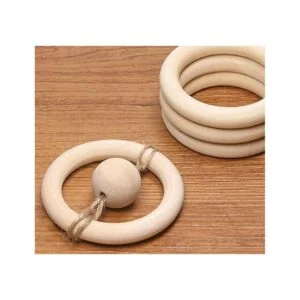 Penta ngel 5pcs madera natural de Unfinished de 37_5
