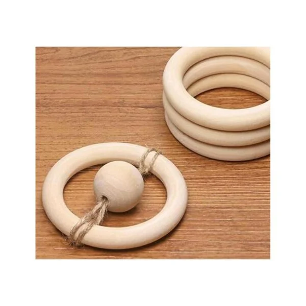 Penta ngel 5pcs madera natural de Unfinished de 37_5