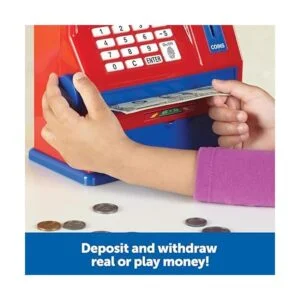 Learning Resources Teaching ATM Bank 32 piezas juguetes_2