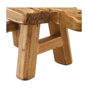 Creative CoOp Pedestal rectangular de madera con asa_6
