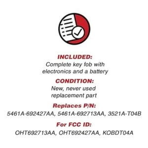 Control remoto para automóvil KeylessOption OHT692427AA_3
