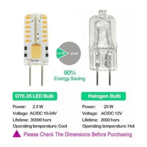 Lamsky Bombilla LED G6.35 GY6.35 de base bipin 12 V24 V_3