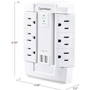 CyberPower CSP600WSU Protector de sobretensiones 6 CA_5