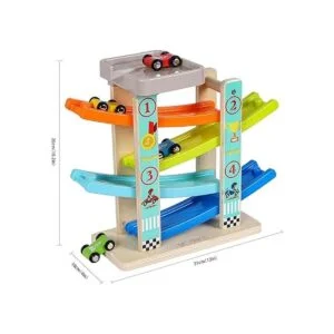TOWO Juguete de madera para rampa de automóvil tobogán_3