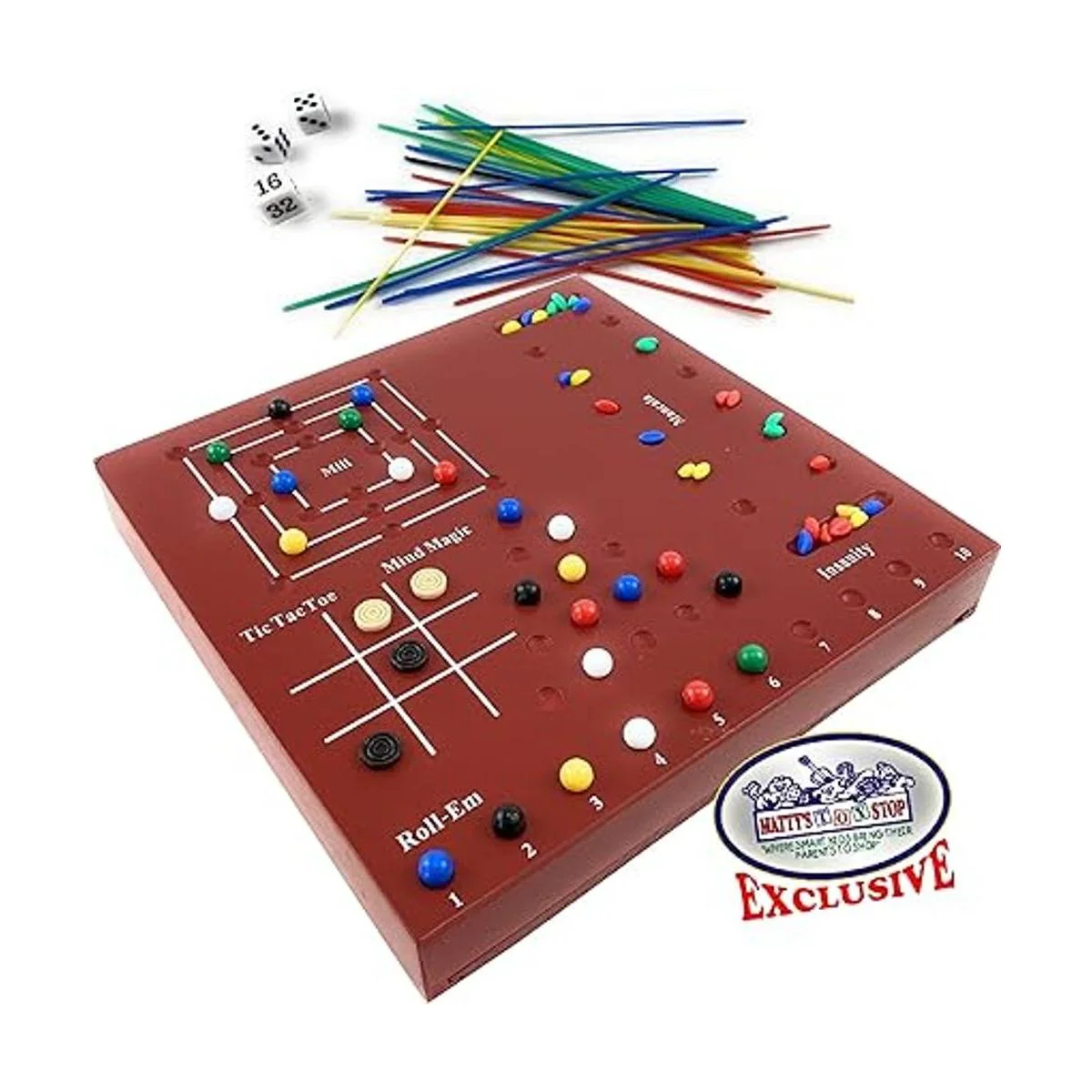 Ajedrez exclusivo de lujo 10 en 1 damas ta te ti_2