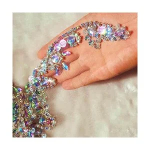 Adorno de lentejuelas de 20x34cm hecho a mano para coser_5