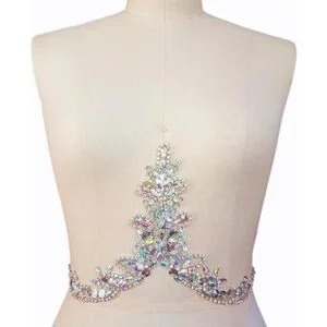 Adorno de lentejuelas de 20x34cm hecho a mano para coser_2