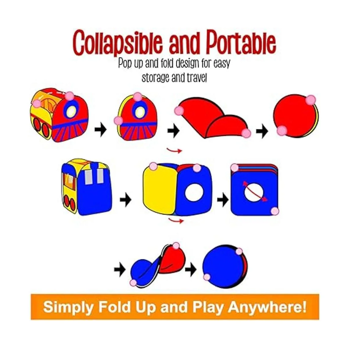 Liberty Imports Tienda de campaña plegable para niños_5