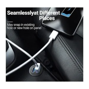 Soporte para auto con 2 puertos Dual USB 3.0 macho a cable
