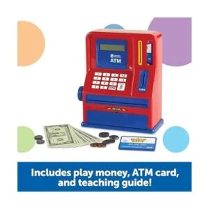 Learning Resources Teaching ATM Bank 32 piezas juguetes_4
