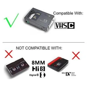 Adaptador de cassette videocámaras svhs VHSC a vhs_5