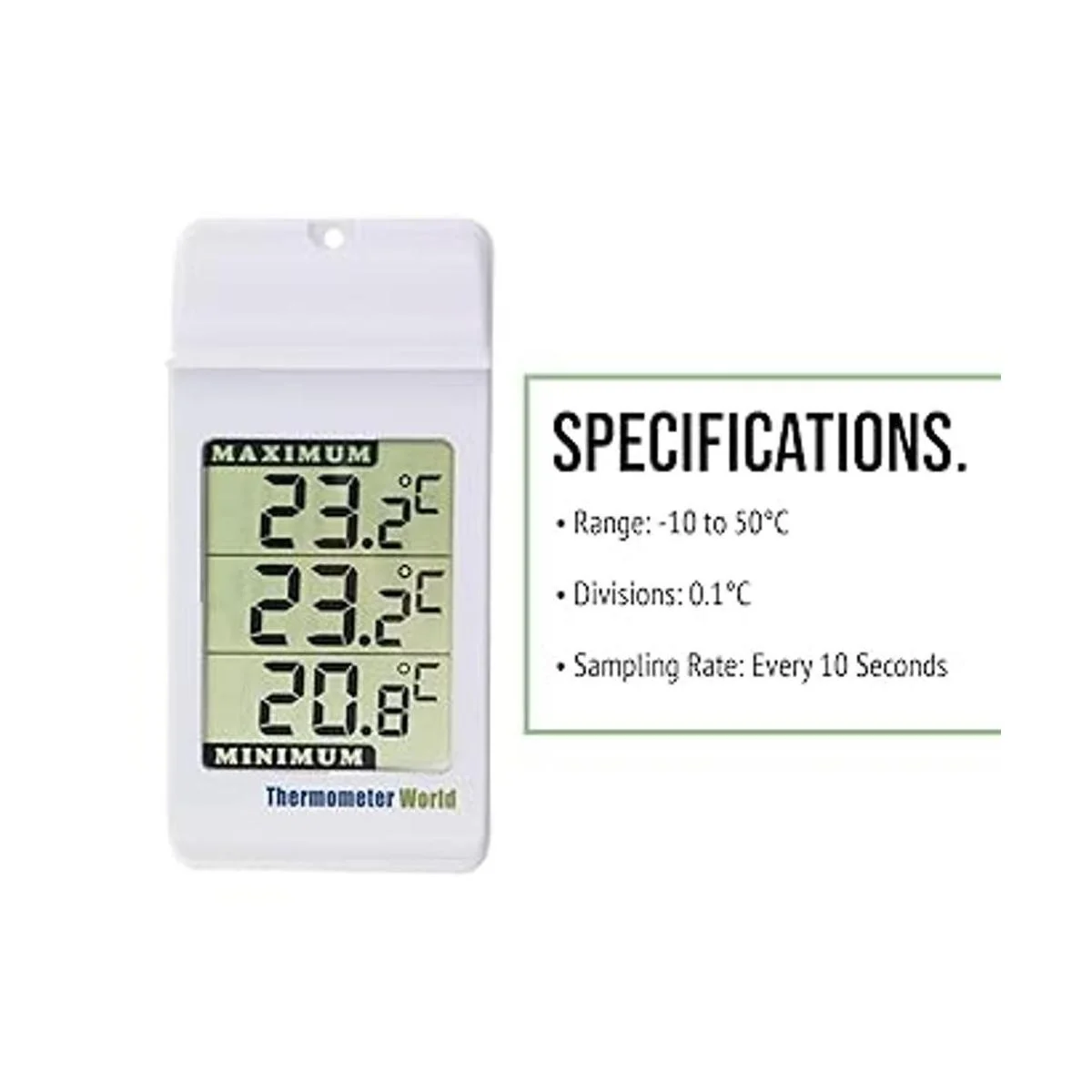 Termómetro digital de invernadero para monitorear