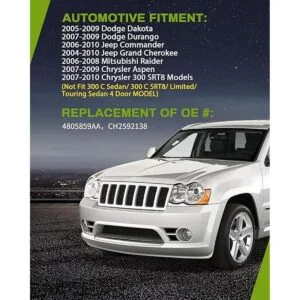 Luces para niebla AUTOSAVER88 para Dodge Dakota Durango_4