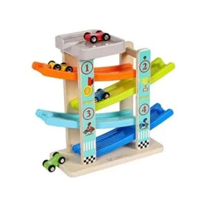 TOWO Juguete de madera para rampa de automóvil tobogán_1