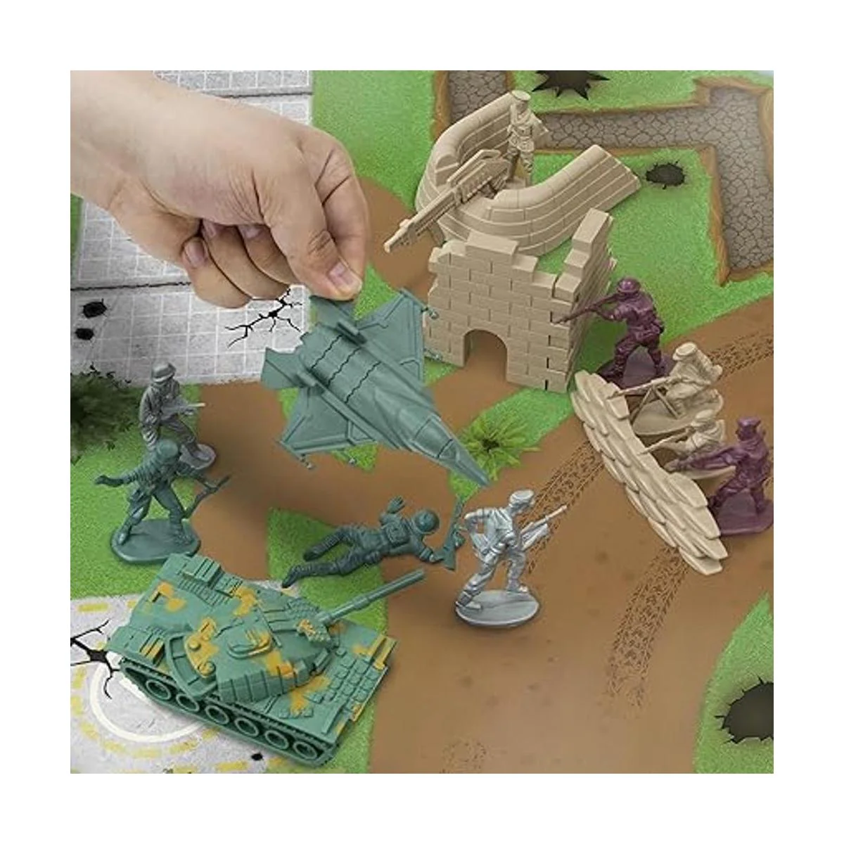 Ejército de hombres juego con vehículos privisiones y_4