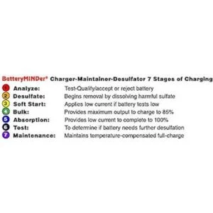BatteryMINder 1215C Cargador mantenedor desulfador para_4