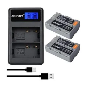 AOPULY Paquete de 2 baterías de repuesto ENEL3 ENEL3A y_1