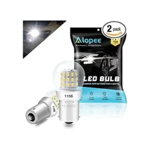 ALOPEE Bombilla LED de 9 V30 V CC 1156 blanca súper_1