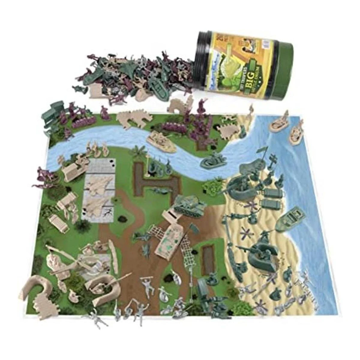 Ejército de hombres juego con vehículos privisiones y_1