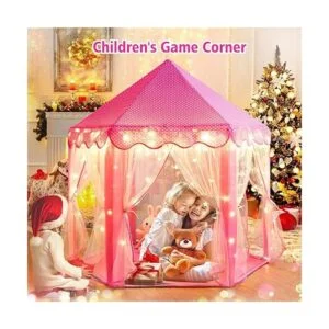 Monobeach Tienda de campaña de princesa para niñas casa_4