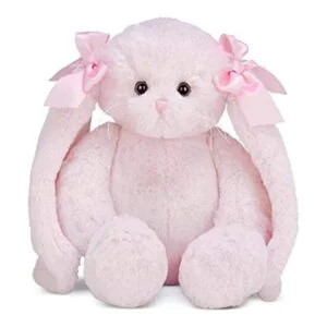 Bearington Moño de peluche rosa de conejito de peluche_1
