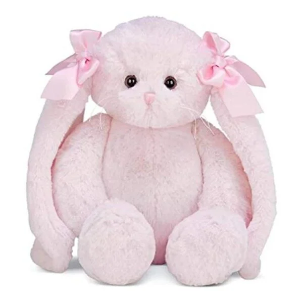 Bearington Moño de peluche rosa de conejito de peluche_1