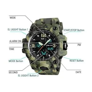 MJSCPHBJK Reloj deportivo analógico para hombre reloj