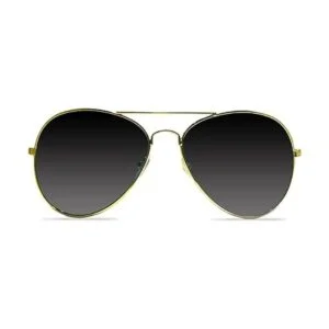 Gafas de sol de aviador oscuro dorado Gafas de sol de_3