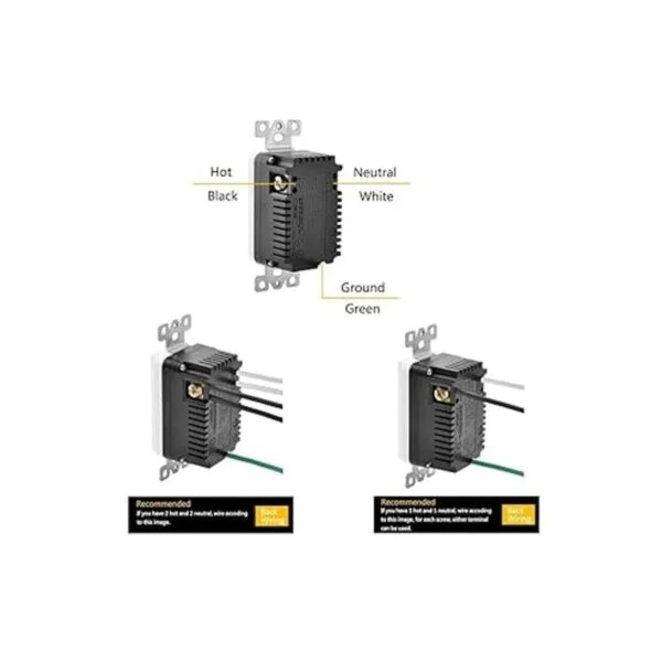 BESTTEN Toma de corriente USB de 4.2 A21 W con 4 puertos_4