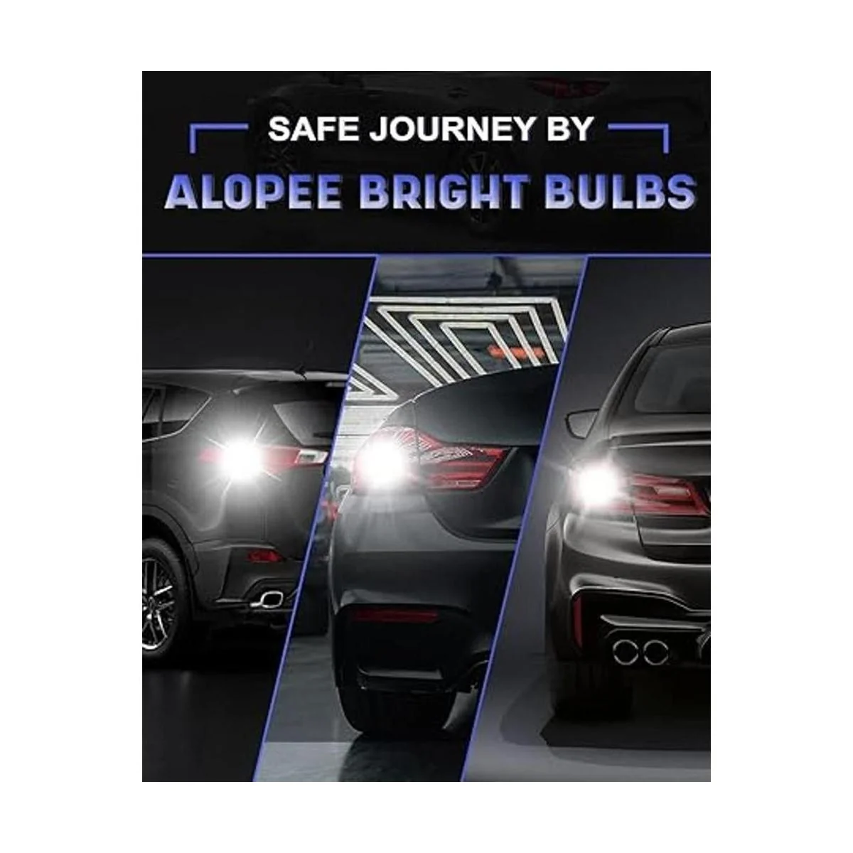 ALOPEE Bombilla LED de 9 V30 V CC 1156 blanca súper_6