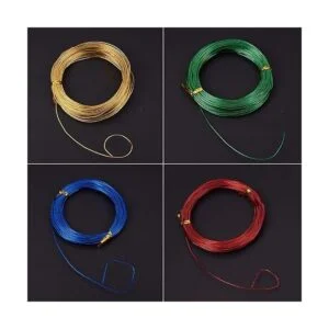 PandaHall Elite Paquete de 10 rollos de aluminio de varios_5