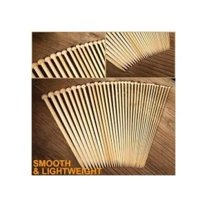 Agujas de tejer de bambú agujas de tejer carbonizadas de