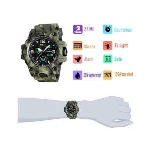 MJSCPHBJK Reloj deportivo analógico para hombre reloj