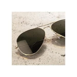 Gafas de sol de aviador oscuro dorado Gafas de sol de_4