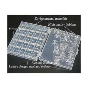 Ceeyali 25 bobinas de plástico transparente para máquina