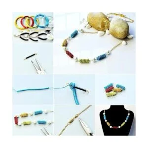 PandaHall Elite Paquete de 10 rollos de aluminio de varios_6