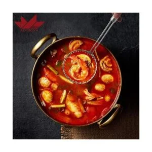 Espumadera con red espiral utensilios asiáticos en acero